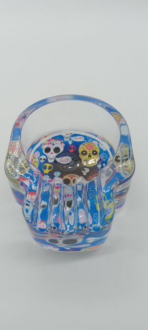 Skull Glass Ashtray